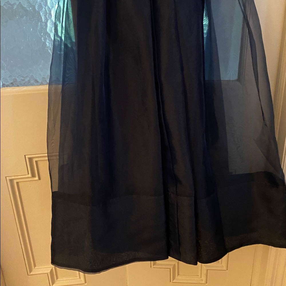 SIMKHAI Montgomery LS Button Up MIDI Dress in Midnight (Ink Blue) Size 0 - Picture 7 of 7